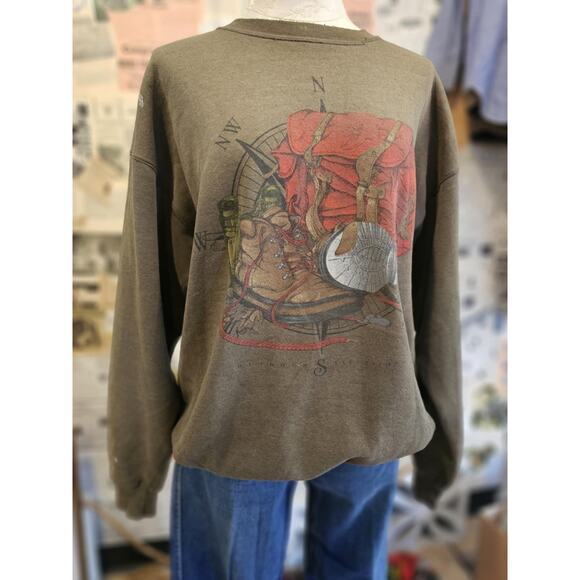 Van Heusen Boots and Bag Dark Grey Crewneck Size XL - Picture 1 of 5
